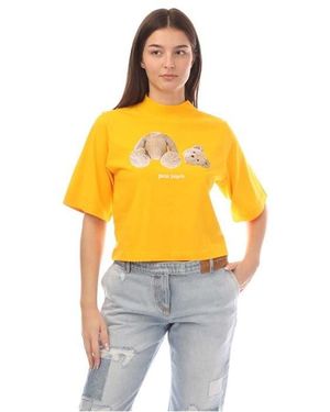 Palm Angels Bear Fitted T-shirt - Yellow