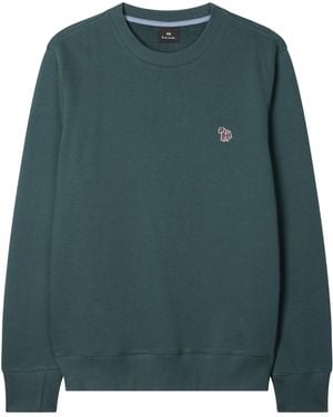 Paul Smith Zebra Crew-Neck Sweatshirt - Green