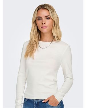 ONLY Riley Long-Sleeve T-Shirt - White