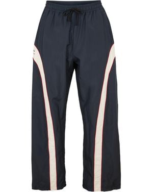 SUMMER GAMES Contrast Track Open Hem Woven Tracksuit Jogger - Blue