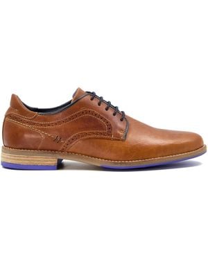 Dune Brampton Piped Gibson Shoes - Brown