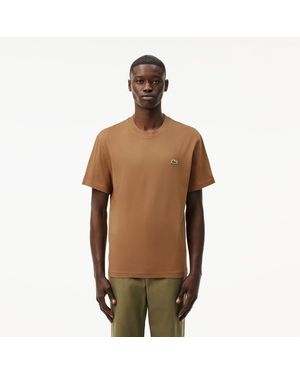 Lacoste Cotton T-Shirt - Brown