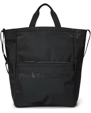Polo Ralph Lauren Modern Logo Large Tote Bag - Black