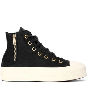 Converse Chuck Taylor All Star Lift Canvas High-Top Trainers - Black