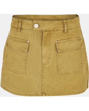 The Couture Club Washed Mini Skort - Green