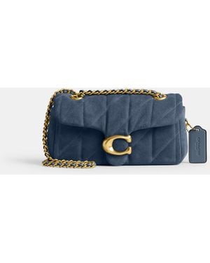 COACH Quilted Tabby 20 Shoulder Bag - Blue