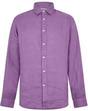 Woolrich Wool Linen Shirt - Purple