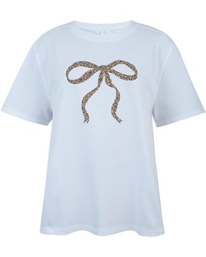 Miso Oversized Printed Graphic T-Shirt - Blue