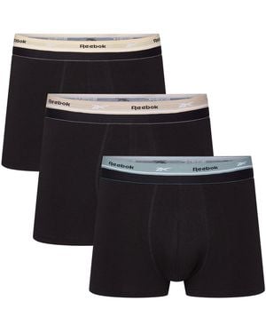 Reebok 3 Pack Trunks Farr - Black