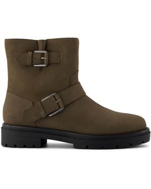 TOMS Ionie Moto Ankle Boot - Brown
