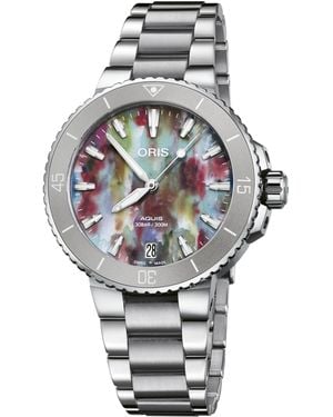 Oris Date Analogue Quartz Watch - Metallic