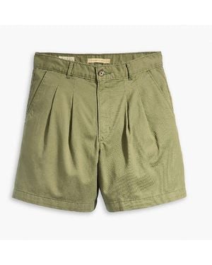 Levi's Levi's Pleated Trouser Short Deep Lic - Green