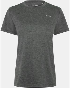 Usa Pro Tech Crew Tee - Grey