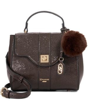 Dune Dassios Top Handle Bag - Brown