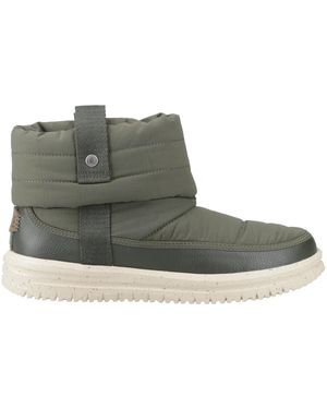 HEYDUDE Camden Cuff Nylon Quilt Boot - Green