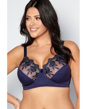 Valbonne Luxury Lace D-H Bra - Blue