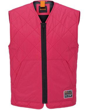 BOSS Okella Sleeveless Gilet - Pink
