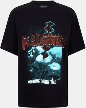 Pleasures Pleasur Migraine Regular Fit T-Shirt - Black