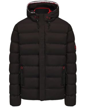 Loyalti Phantom Hooded Long Sleeve Synthetic Fill Short Puffer Jacket - Black
