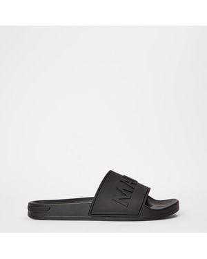 Mallet Slider Slippers - Black