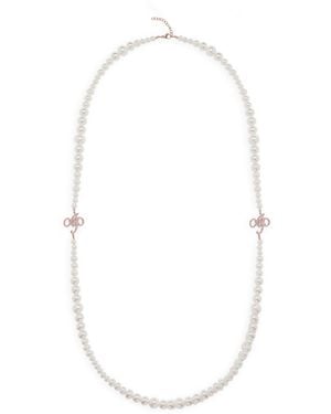 Agent Provocateur Barb Long Pearl Necklace - White