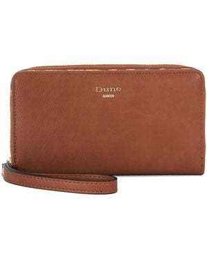 Dune Krissyo Leopard Lined Tan Purse - Brown