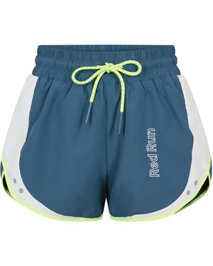 Red Run Colourblock Running Shorts - Blue