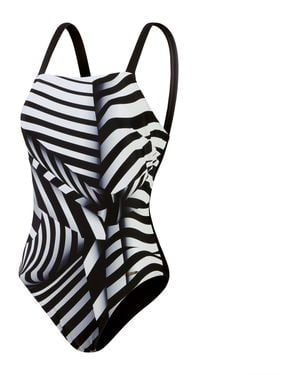 Speedo Square Neck Swimsuit - Black