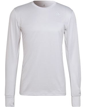 adidas Long Sleeve Performance Gym Top - Blue