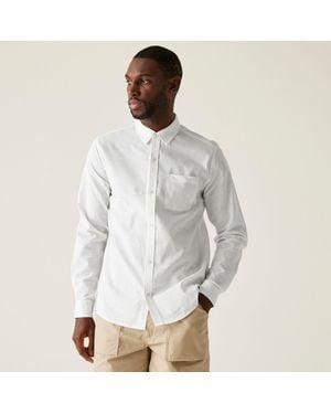 Regatta Loran Long-Sleeve Plain Shirt - Grey