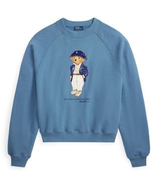 Polo Ralph Lauren Bear Crew Sweatshirt - Blue