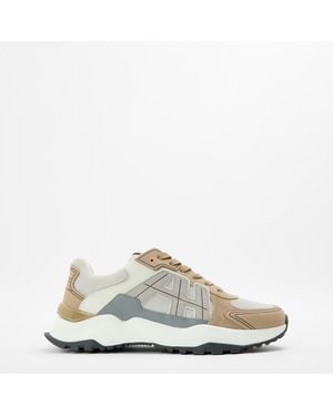 Android Homme Multi-Material Chunky Trainers - Natural