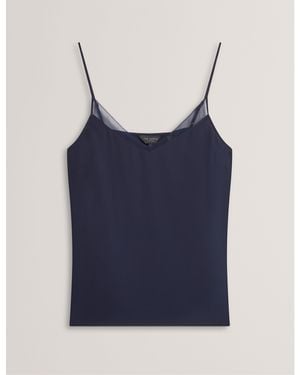 Ted Baker Chiffon Woven Cami Vest - Blue