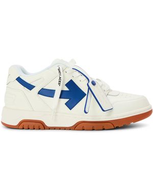 blue off white trainers