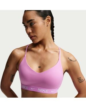Nike Indy Light Support Padded Sports Bra - Purple