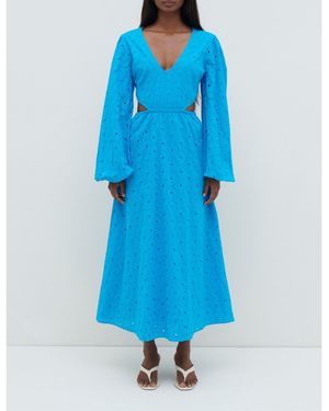 Pretty Lavish Midaxi Cut Out Dress - Blue