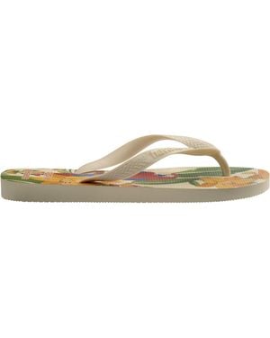 Havaianas Top Print Flip Flops - Natural