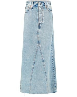 Levi's Iconic Long Denim Skirt - Blue