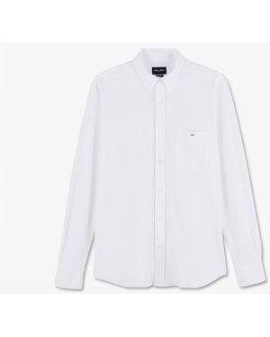 Eden Park Pinpoint Cotton Shirt - White
