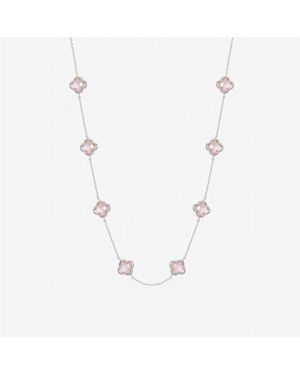 Inicio Vintage Rose Clover Necklace - Blue