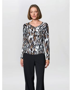 Gina Bacconi Nessa Animal Print Jumper - Multicolour