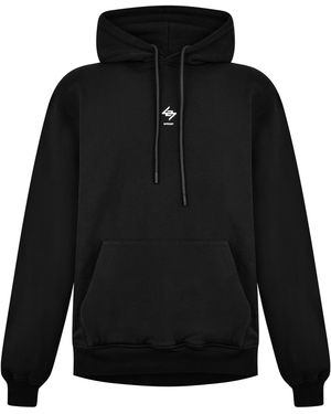 REPRESENT 247 Logo Cotton 247 Oversized Hoodie - Black