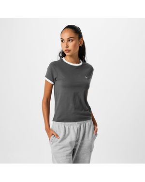 Jack Wills Jw Trinkey Ringer T Shirt - Black