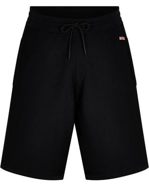 BOSS Tondar Woven Tracksuit Shorts - Black