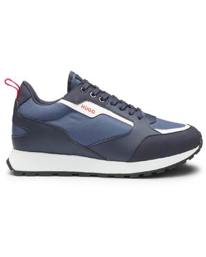 HUGO Icelin Low Top Lace-Up Trainers - Blue