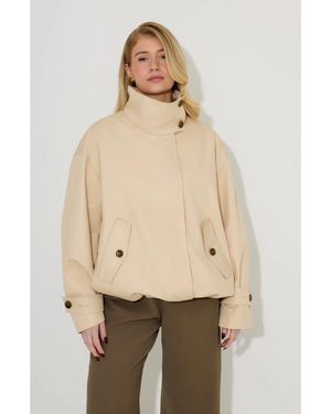 Odd Muse Trench Jacket Coat - Natural