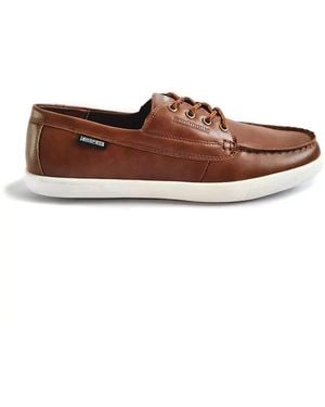 Lambretta Vulkn Boat Shoes - Brown