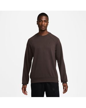 Nike Primary Uv Long Sleeve Performance T-Shirt - Brown