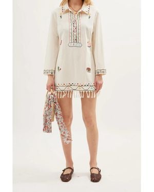 RIXO London Astoria Dress Ld61 - Natural