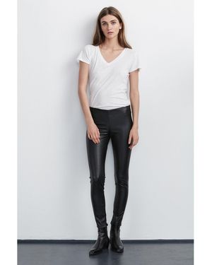 Velvet By Graham & Spencer By And Faux Lth Leg - White